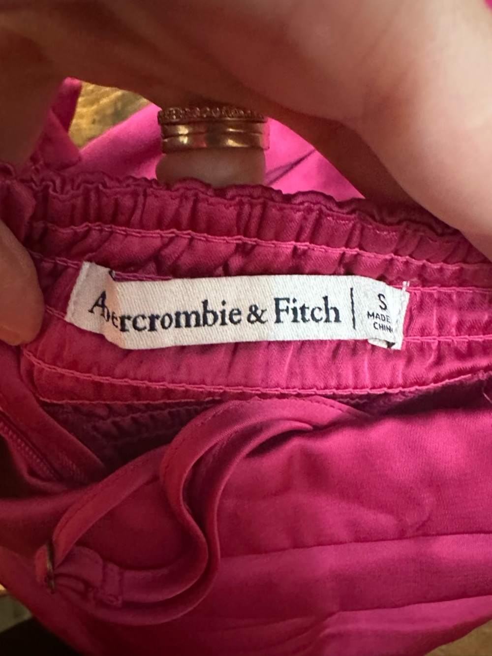 Abercrombie & Fitch Emerson ruched strapless midi dress Size Small - Picture 7 of 10